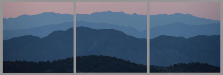 White But Blue Mountains