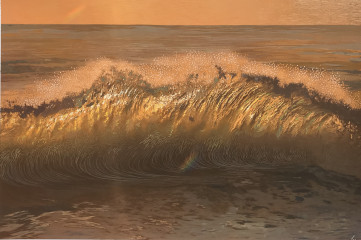 A Golden Wave Crashes Down